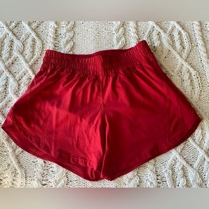 Lululemon Track that shorts Size 10 Dark Red